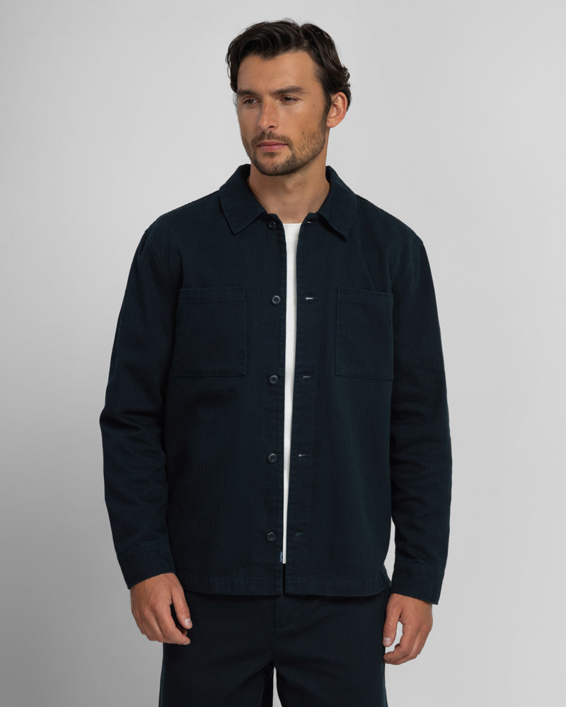 Steel & Jelly Men’s Farndon Herringbone Overshirt