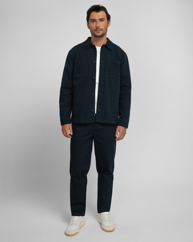 Steel & Jelly Men’s Farndon Herringbone Overshirt & Trouser Set