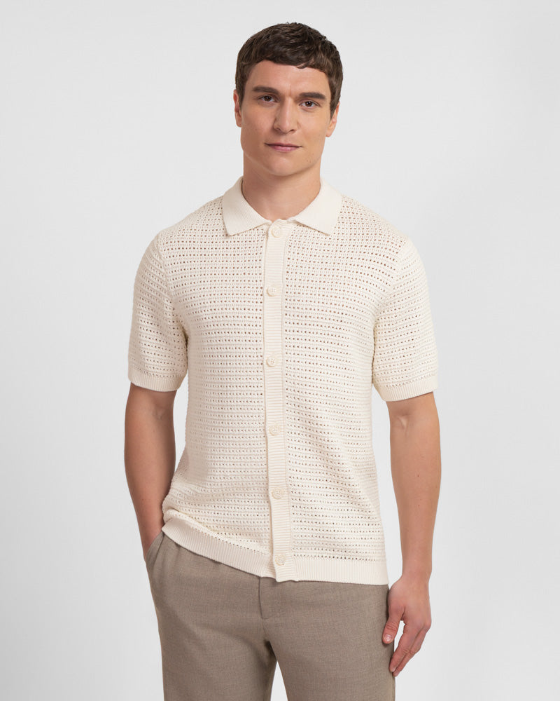 Acton - Chunky Knit Short Sleeve Shirt