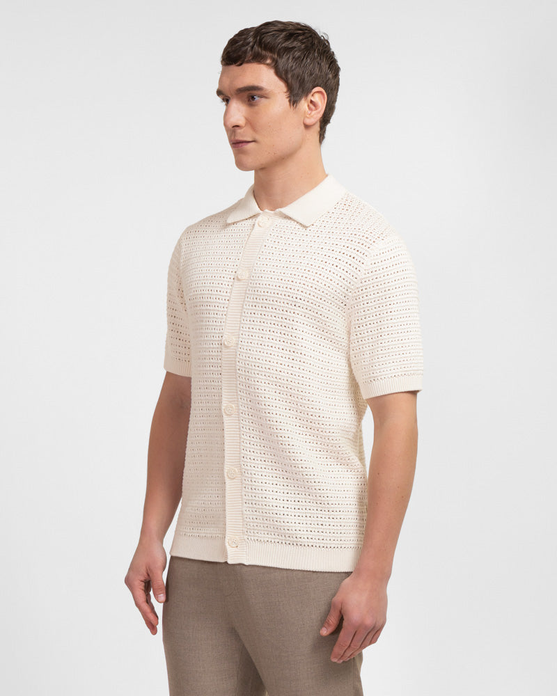 Acton - Chunky Knit Short Sleeve Shirt