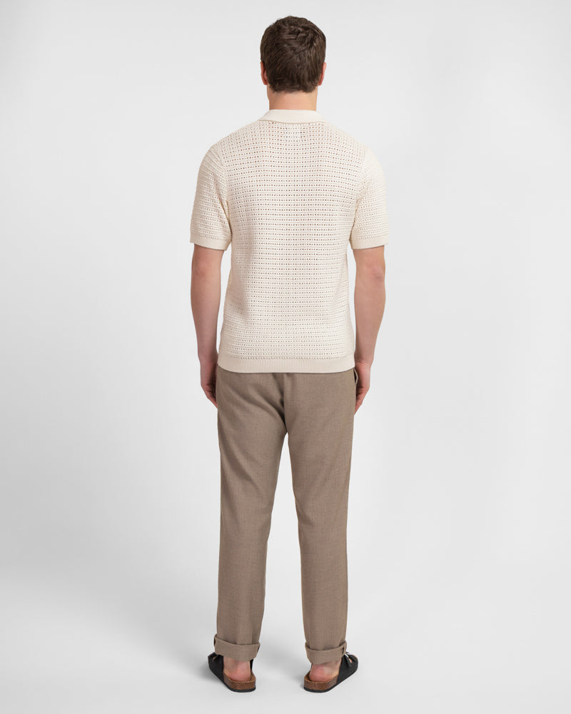 Acton - Chunky Knit Short Sleeve Shirt