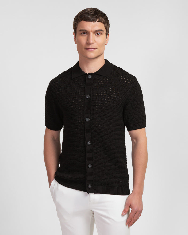 Acton - Chunky Knit Short Sleeve Shirt
