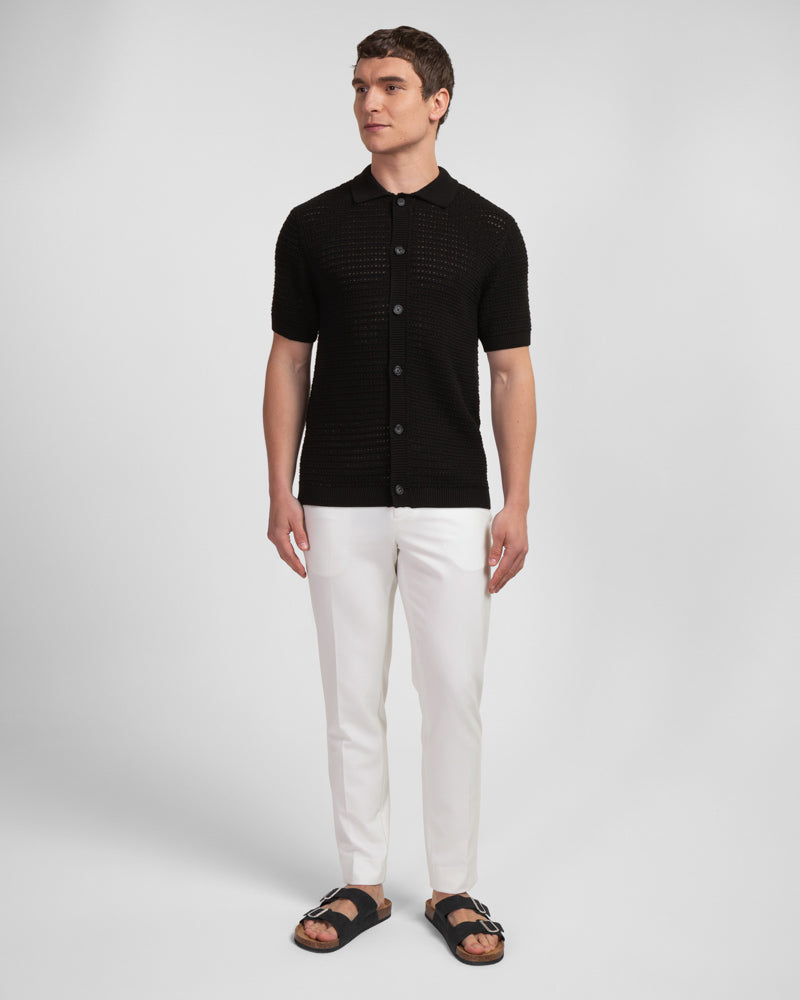 Acton - Chunky Knit Short Sleeve Shirt