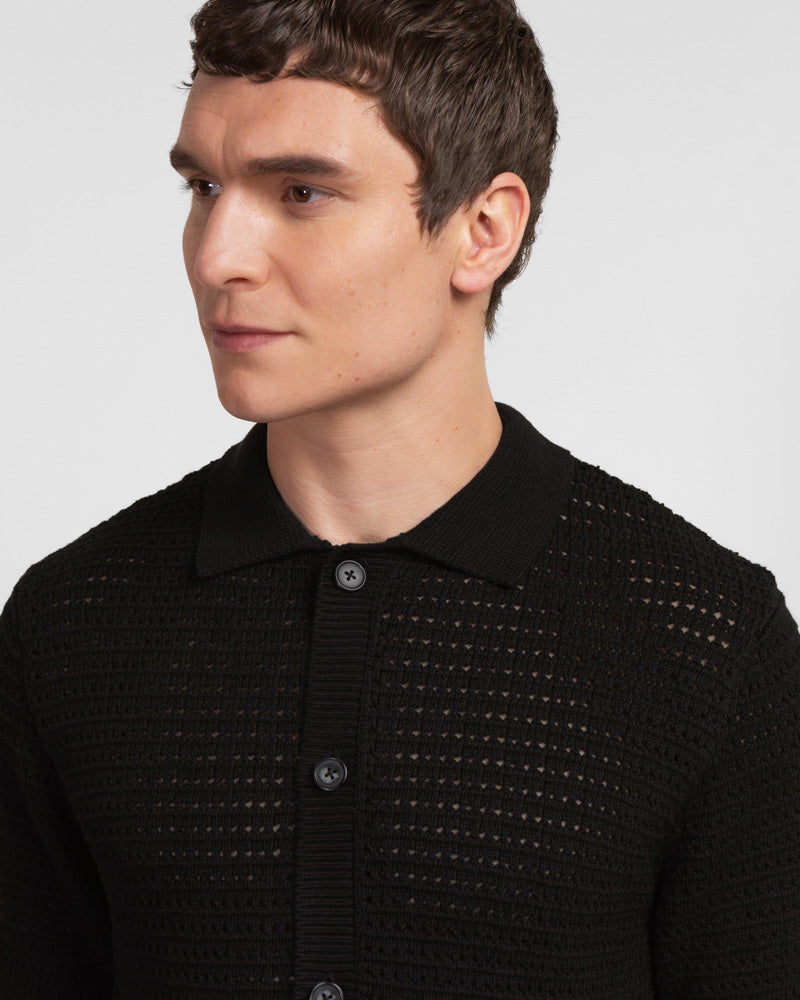 Acton - Chunky Knit Short Sleeve Shirt