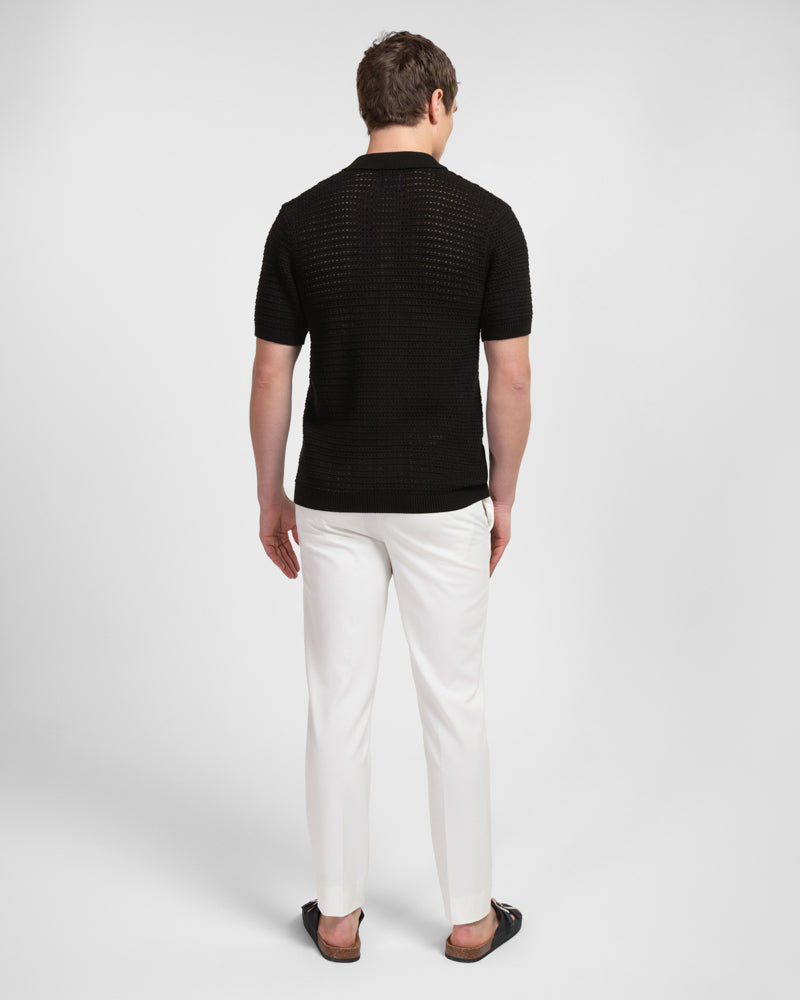 Acton - Chunky Knit Short Sleeve Shirt