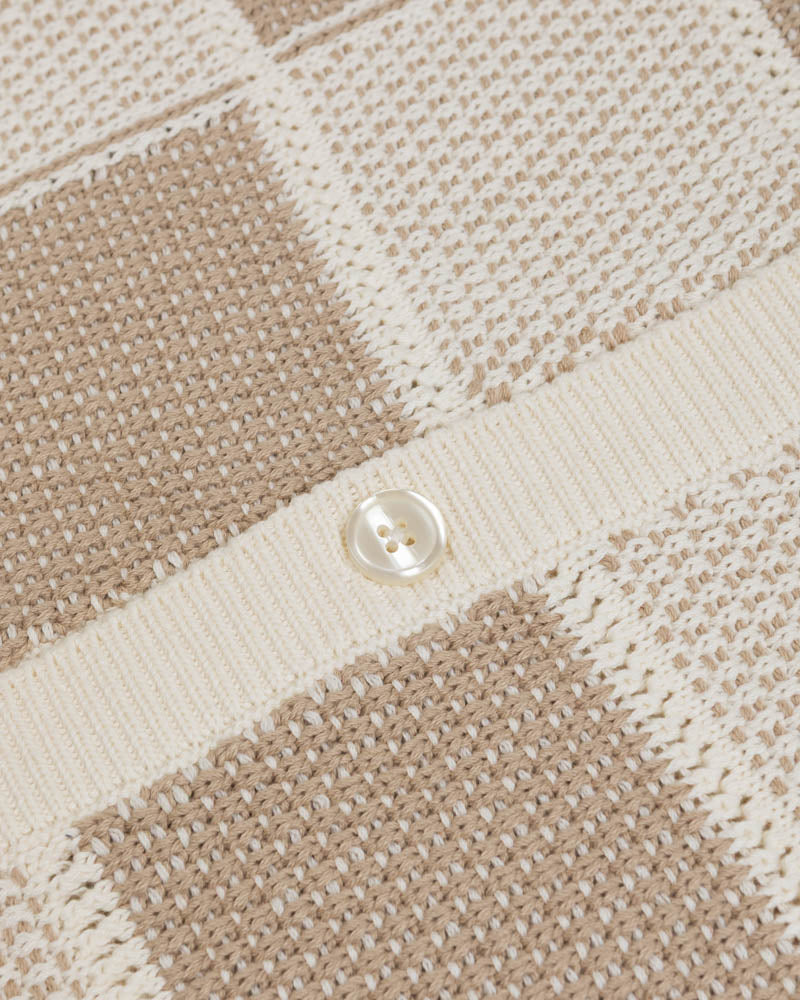 Croxley - Knitted Patchwork Short Sleeve Shirt