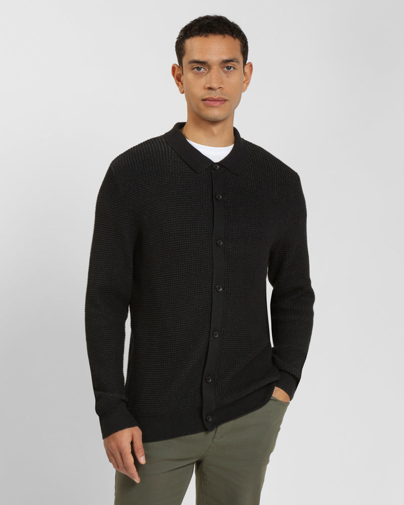 Textured Knitted Overshirt