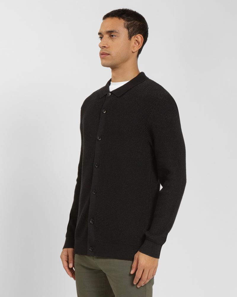 Textured Knitted Overshirt