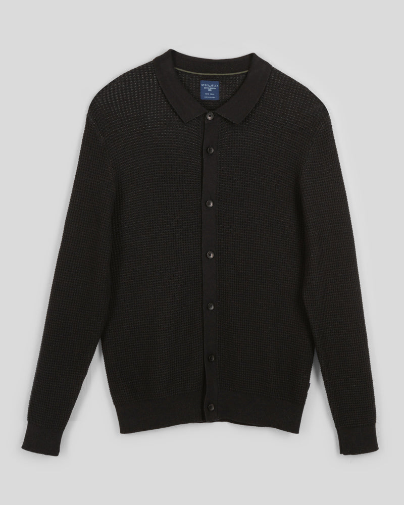 Textured Knitted Overshirt