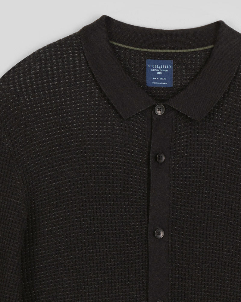 Textured Knitted Overshirt