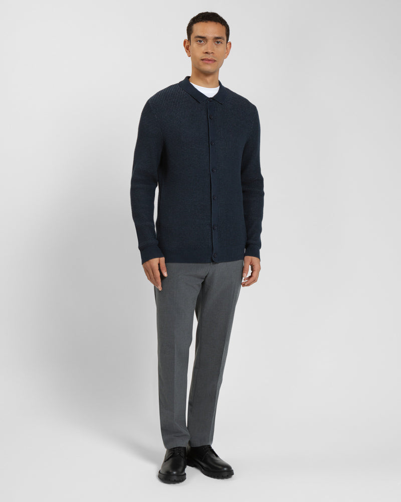 Textured Knitted Overshirt