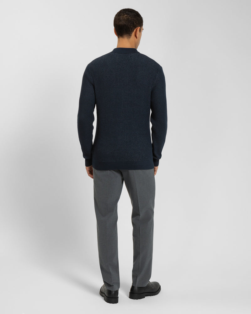 Textured Knitted Overshirt