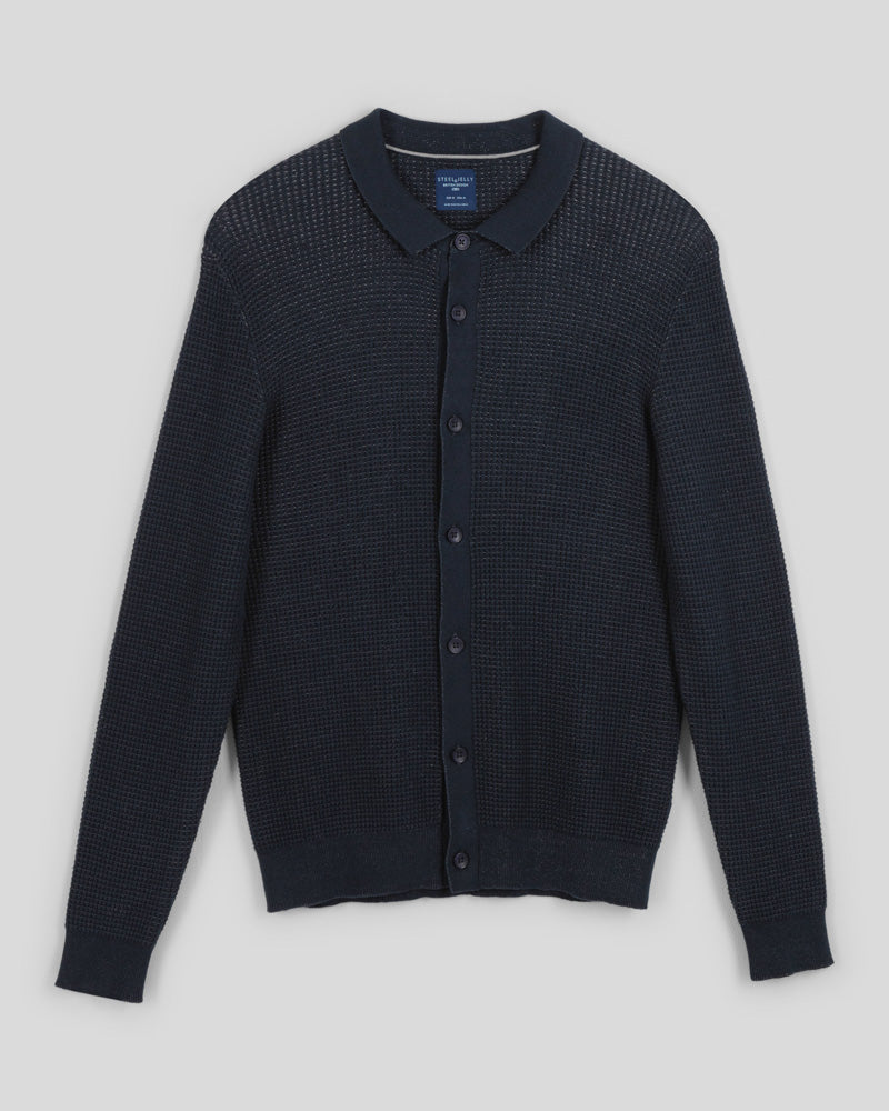 Textured Knitted Overshirt