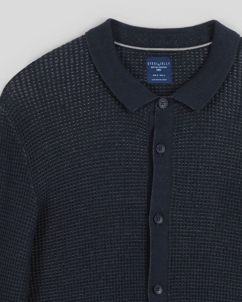 Textured Knitted Overshirt