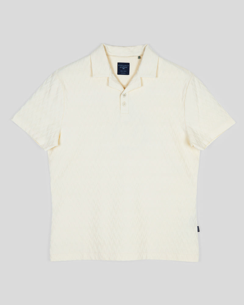 Beckton - Zigzag Textured Polo Shirt