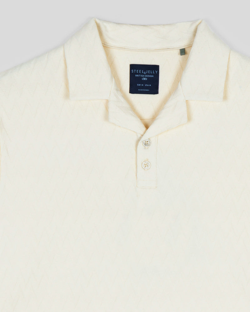 Beckton - Zigzag Textured Polo Shirt
