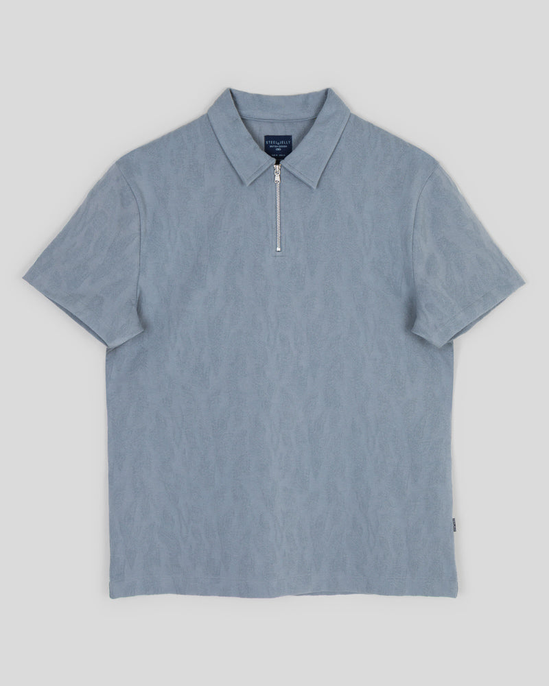 Norwood - Leaf Textured Polo Shirt