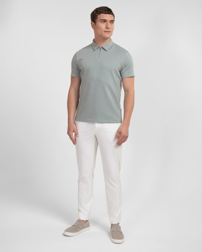 Crofton - Tile Textured Polo Shirt