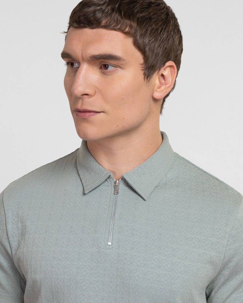 Crofton - Tile Textured Polo Shirt