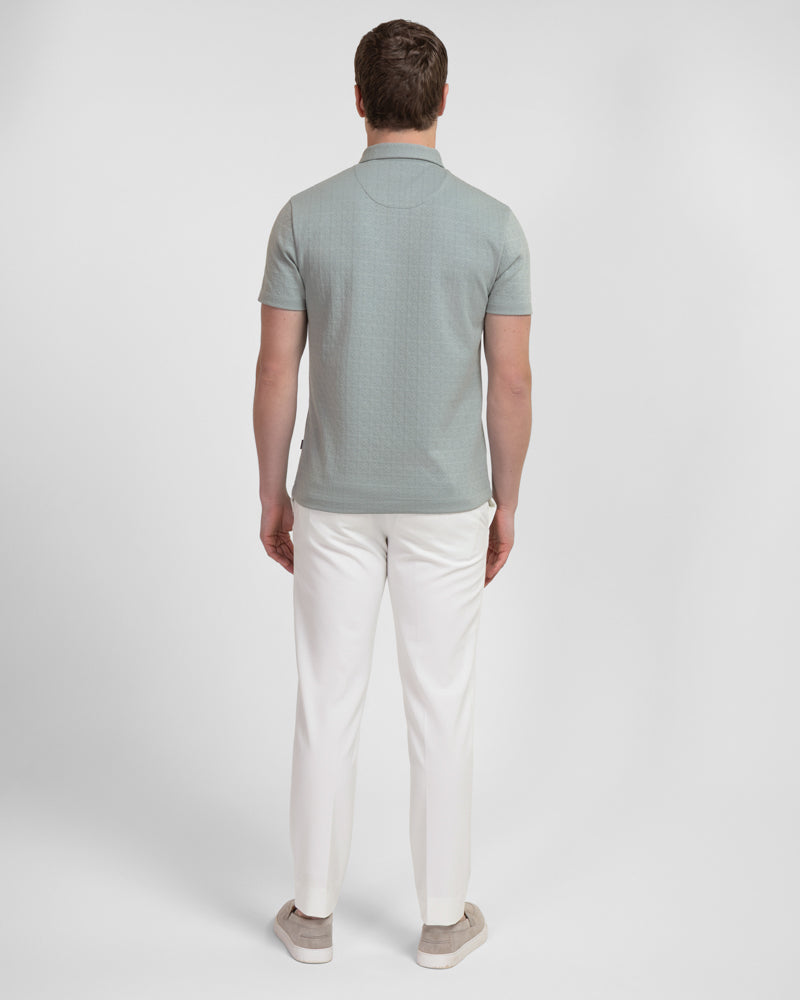 Crofton - Tile Textured Polo Shirt