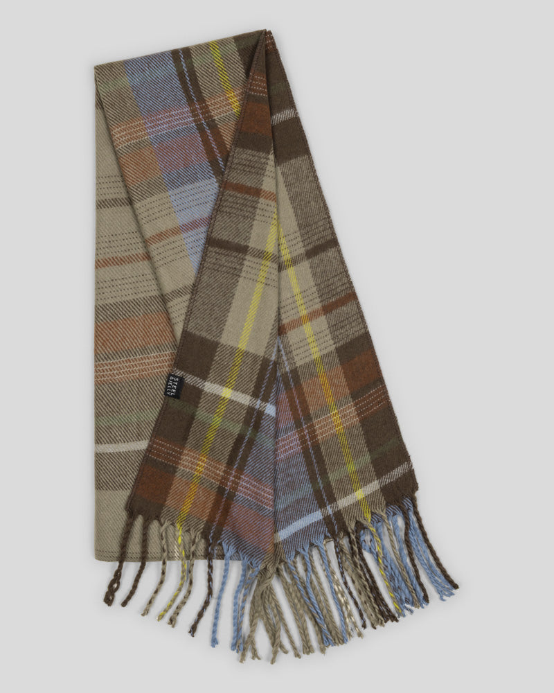 Steel & Jelly Men’s Eartham Multi Check Scarf