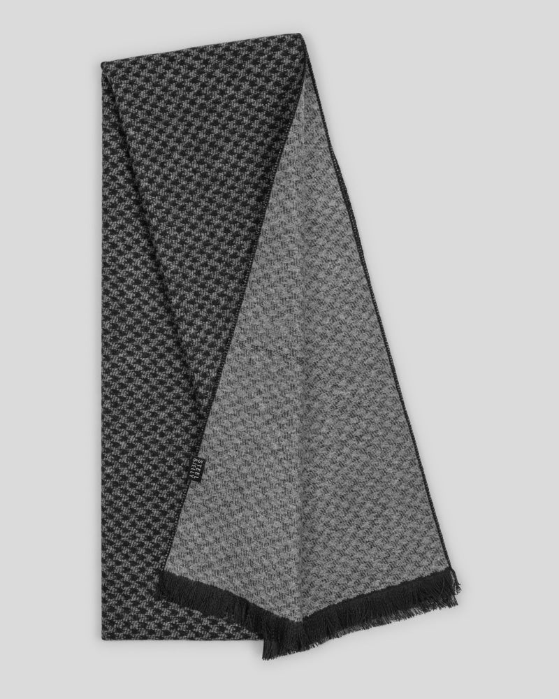 Steel & Jelly Men’s Scaynes Charcoal Geo Scarf
