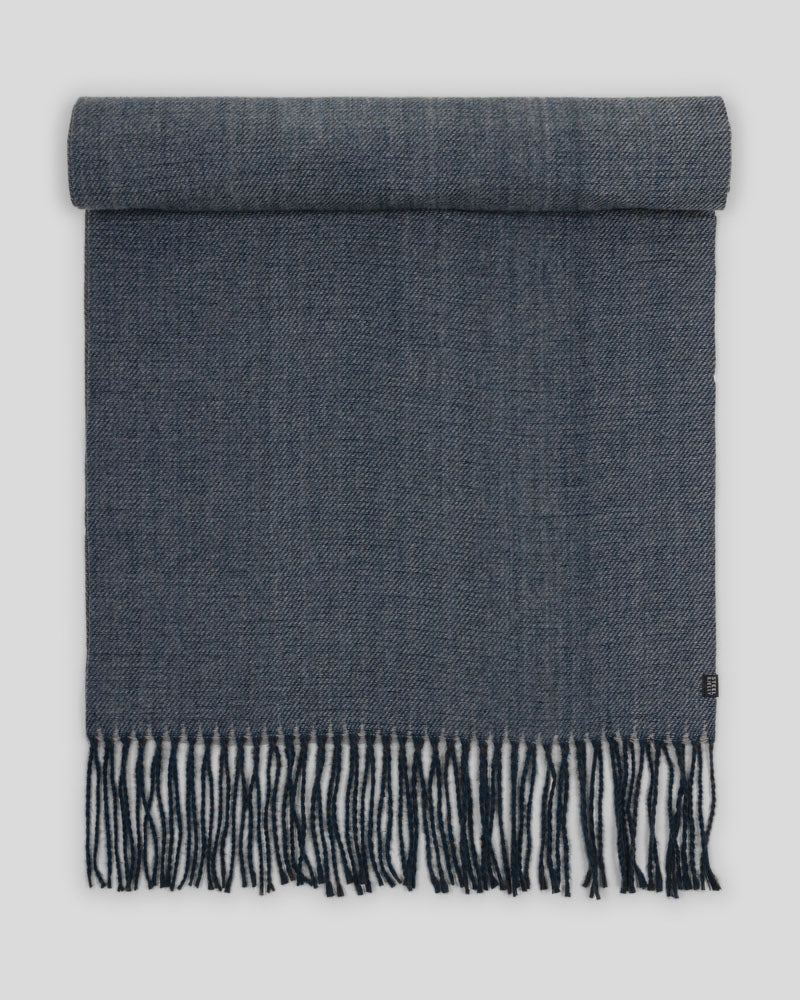 Steel & Jelly Men’s Rusper Navy & Charcoal Oversized Scarf
