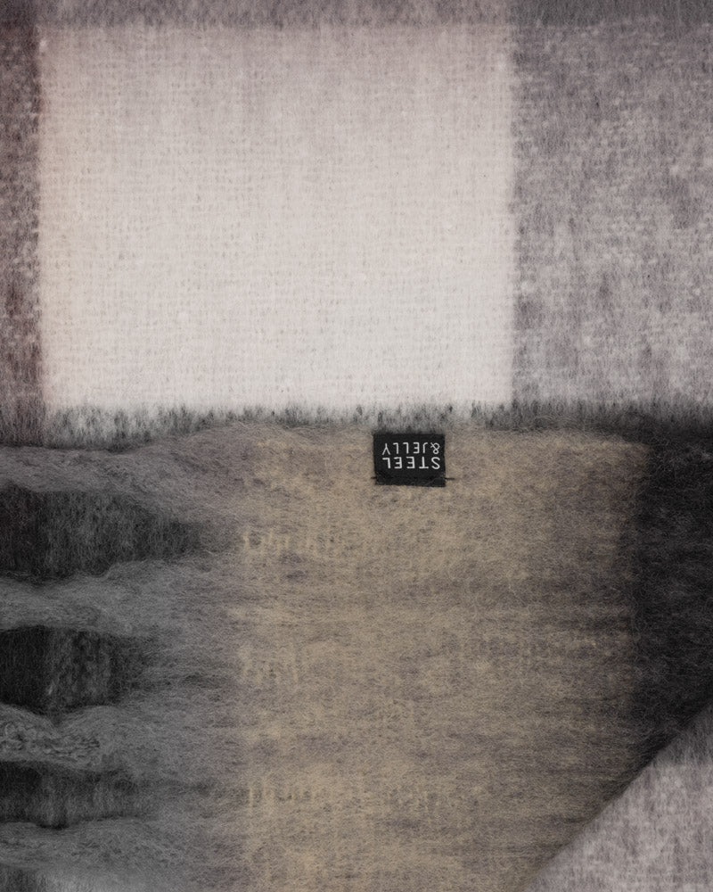 Steel & Jelly Men’s Amberley Burgundy Oversized Check Scarf