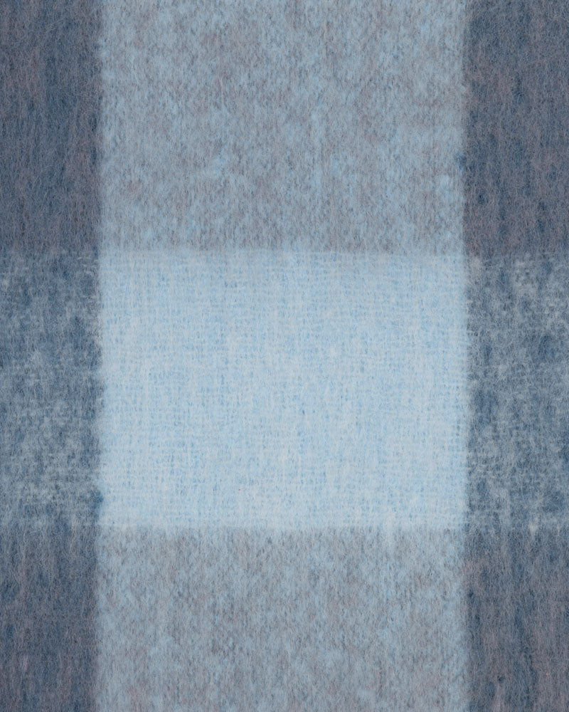 Steel & Jelly Men’s Nuthurst Blue Oversized Check Scarf