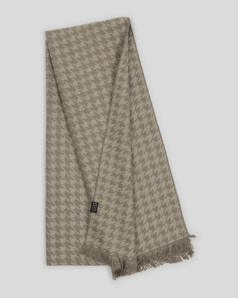 Steel & Jelly Men’s Mannings Stone Houndstooth Boxed Scarf