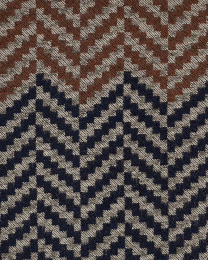 Steel & Jelly Men’s Henfield Navy & Rust Geometric Boxed Scarf