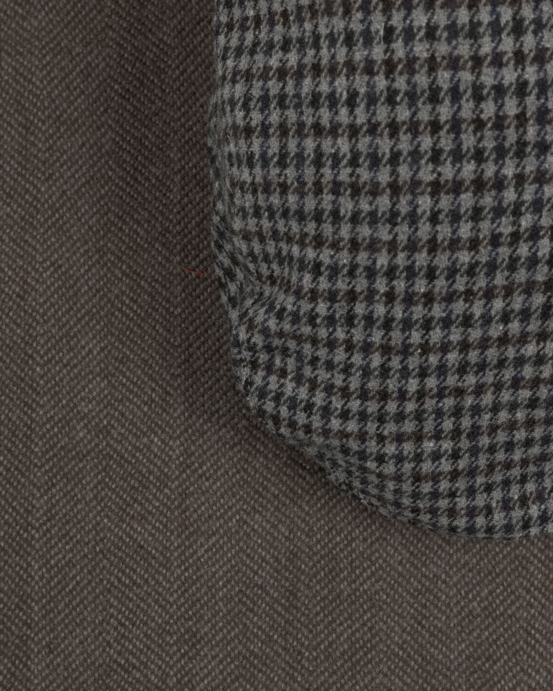 Steel & Jelly Men’s Bepton Houndstooth Flat Cap & Herringbone Soft-Touch Scarf Set