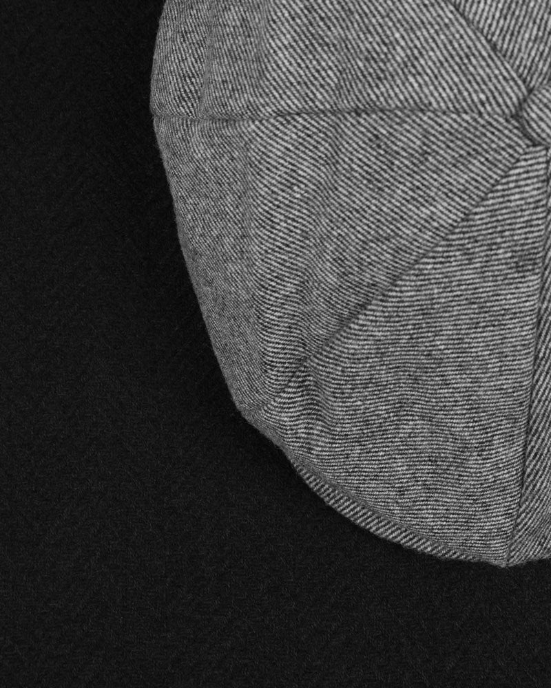 Steel & Jelly Men’s Cootham Twill Flat Cap & Herringbone Textured Scarf Set