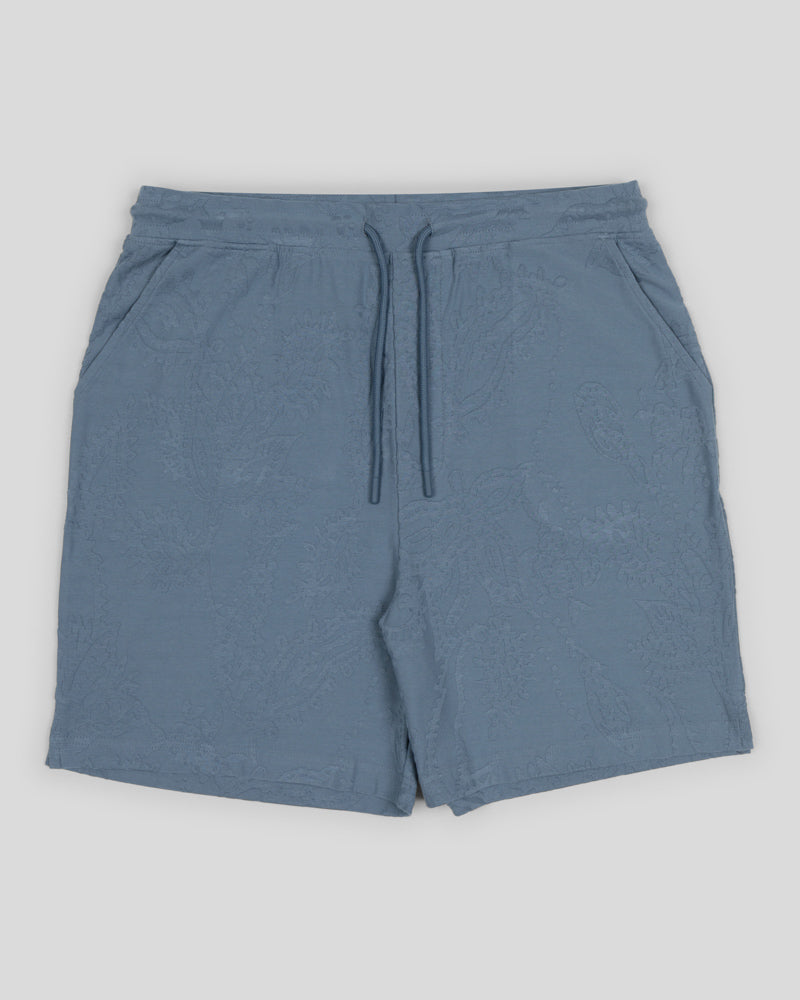 Kenton - Paisley Texture Jersey Shorts