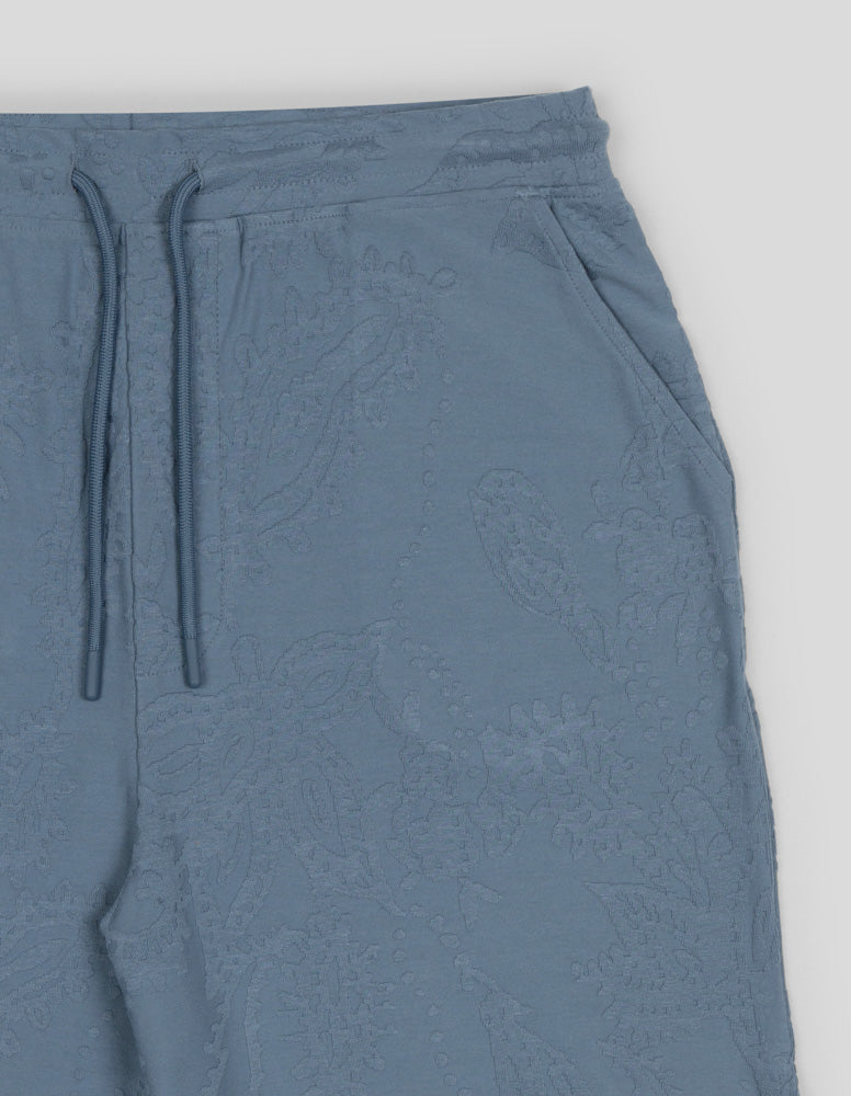 Kenton - Paisley Texture Jersey Shorts