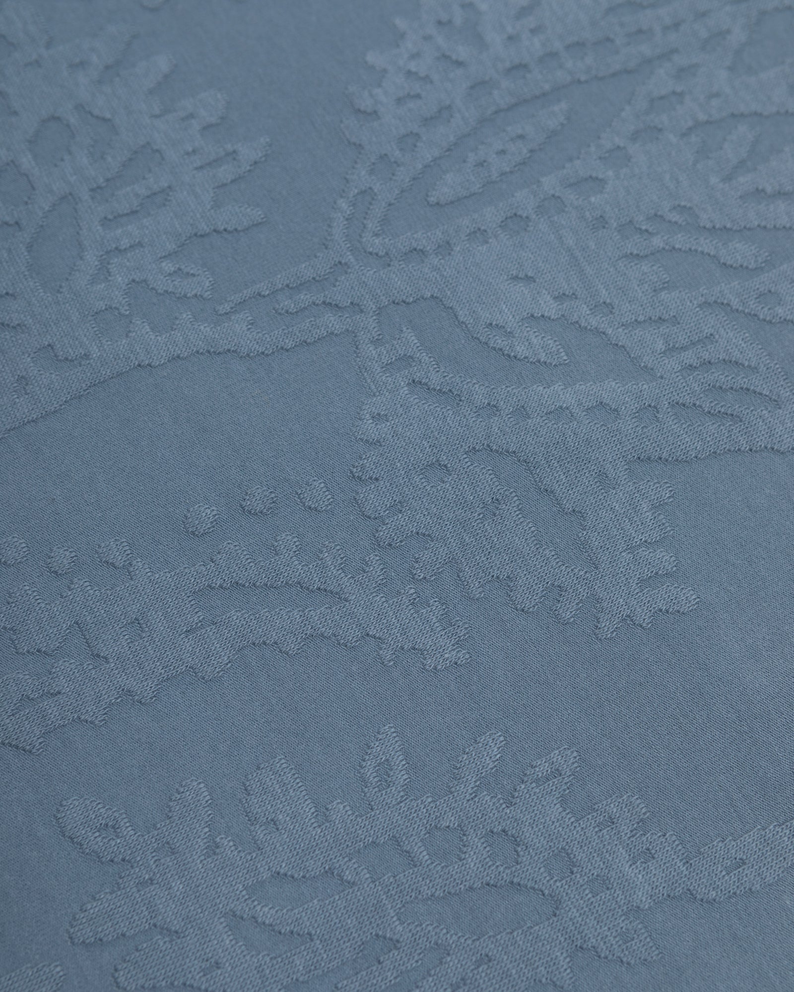 Kenton – Paisley Texture Jersey Short Sleeve Shirt & Short Set Blue