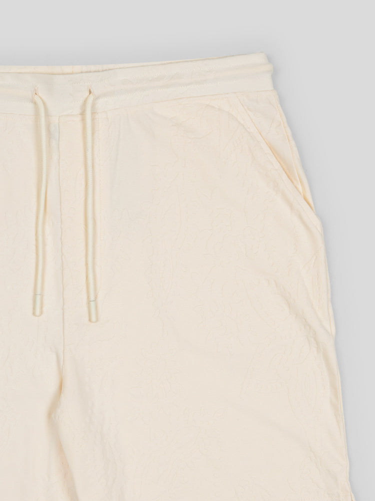 Kenton - Paisley Texture Jersey Shorts