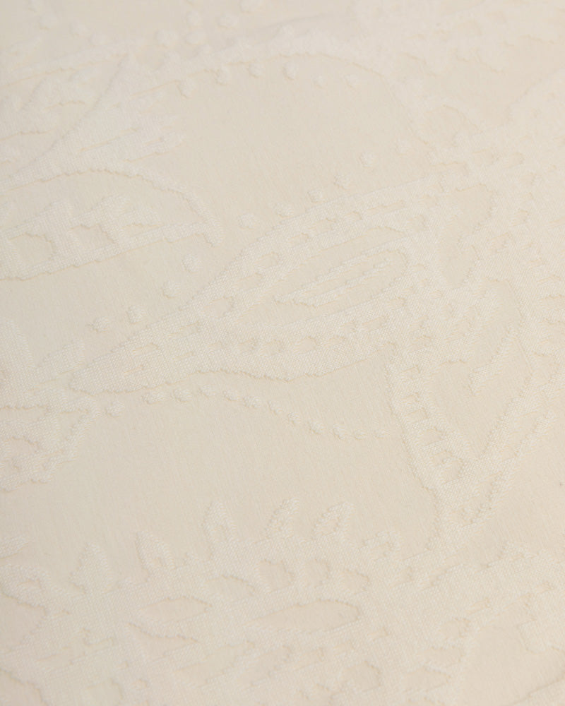 Kenton – Paisley Texture Jersey Short Sleeve Shirt & Short Set Ecru