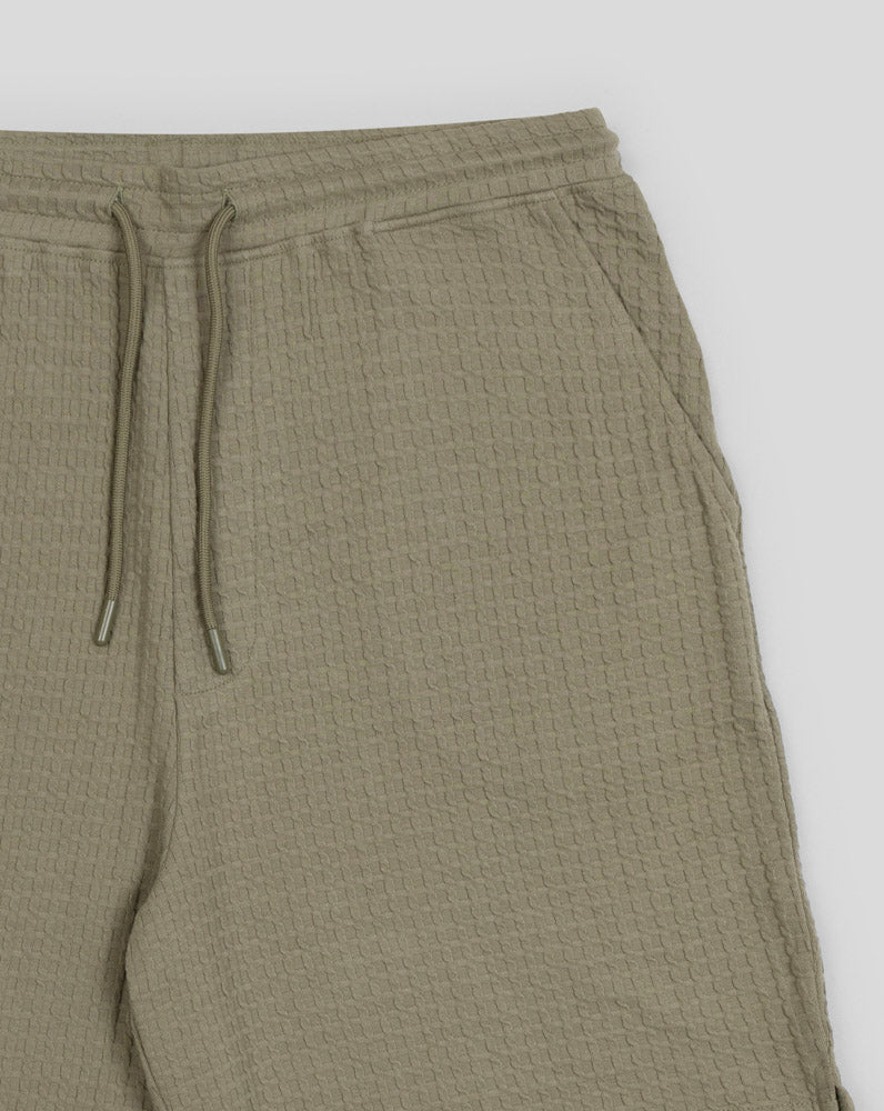 Leyton - Check Texture Jersey Shorts
