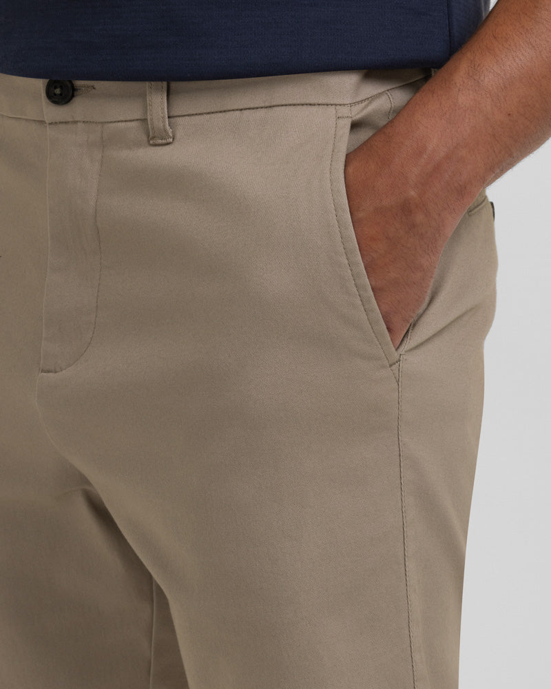 Slim Fit Cotton Stretch Chino Shorts