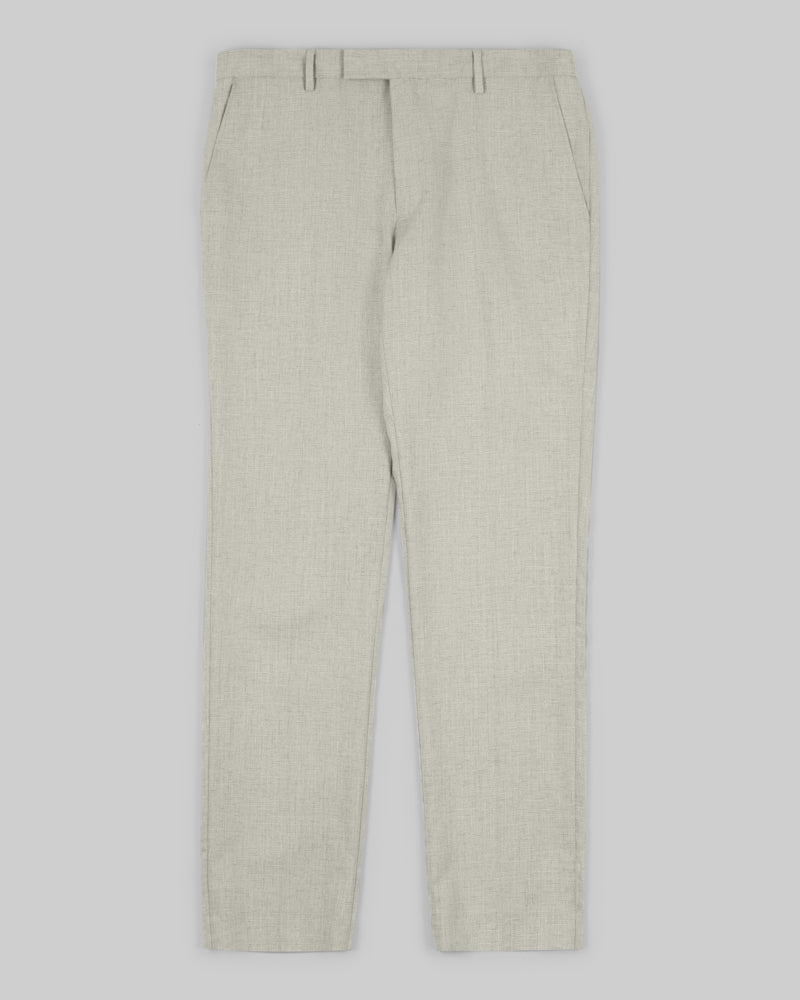 Stone Melange Three Piece Suit