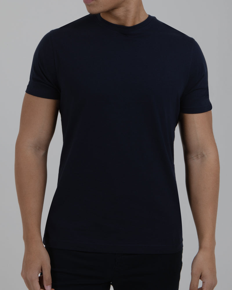 Navy, Grey & White 3 Pack Short Sleeve T-Shirts