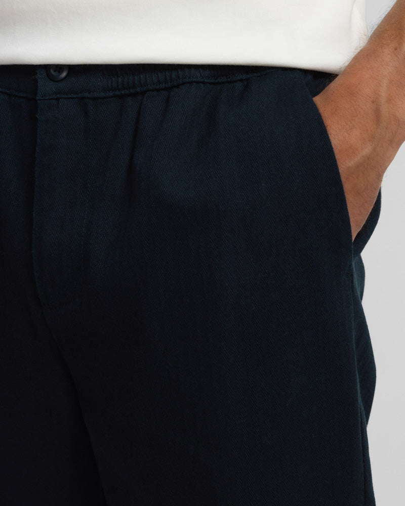 Farndon – Herringbone Overshirt & Trouser Set Navy