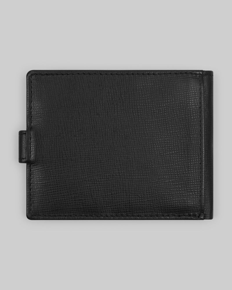 Leather Wallet With Popper Fastening