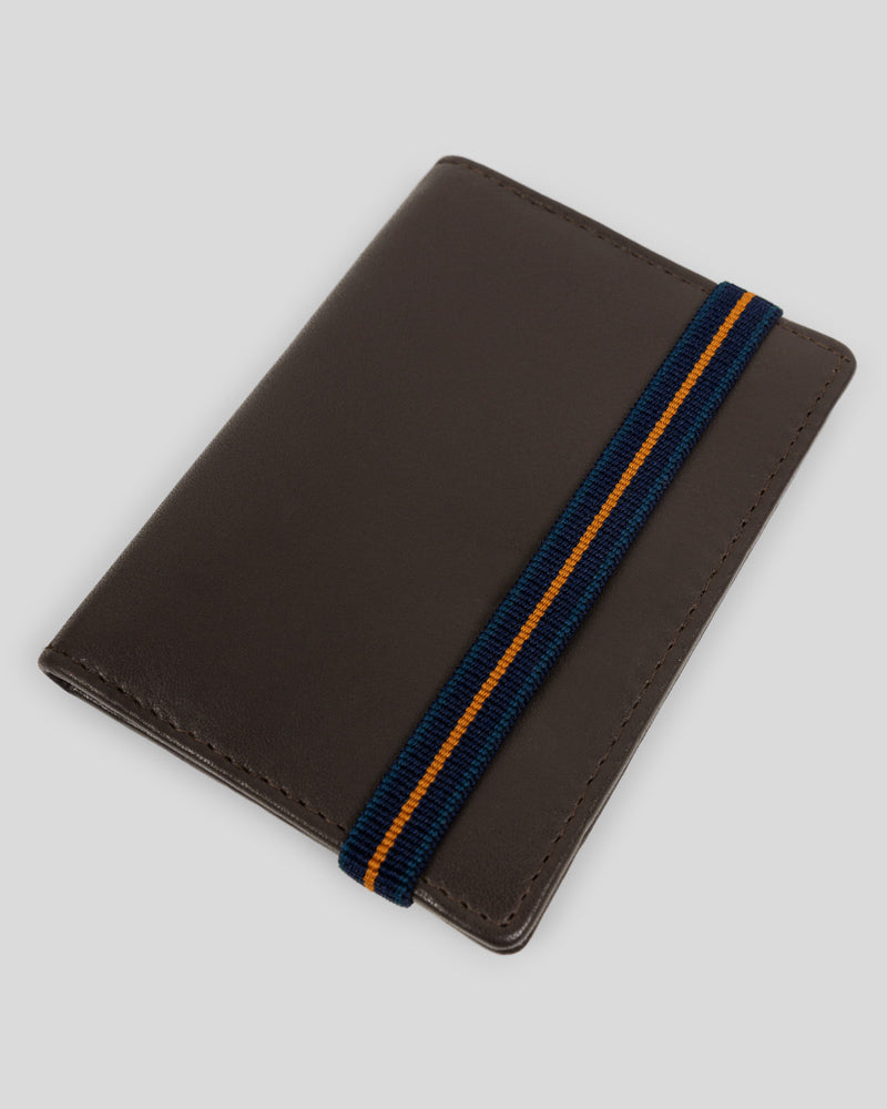 Steel & Jelly Men’s Selham Leather Bifold Card Holder With Elasticated Band