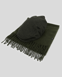Steel & Jelly Men’s Milland Herringbone Flat Cap & Soft-Touch Scarf Set