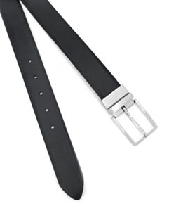Black Reversible Leather Belt 